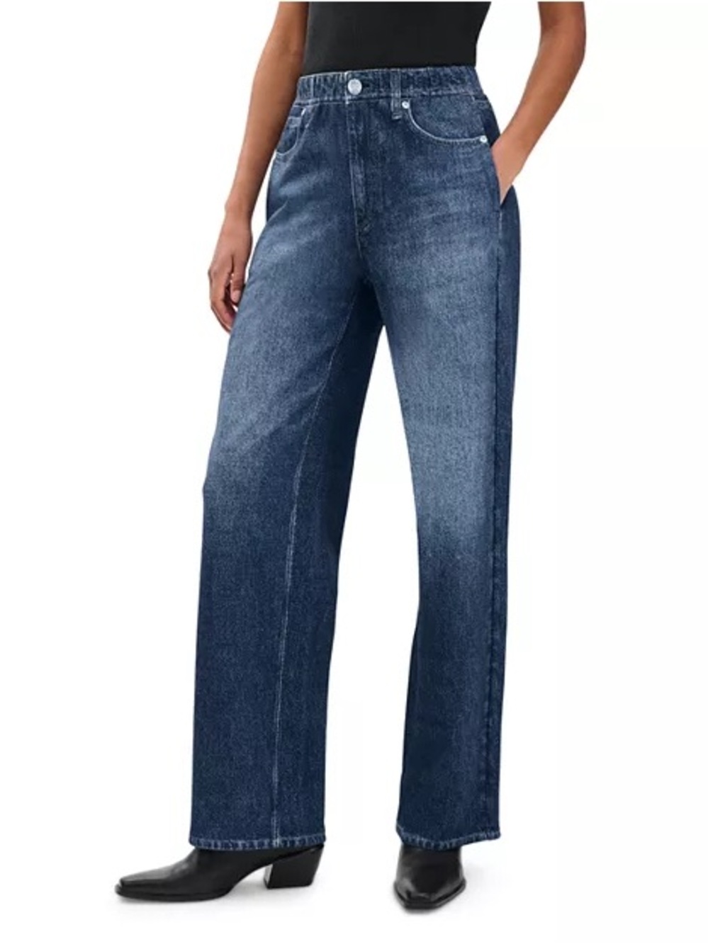 NWT Rag & Bone Miramar Mid Rise Wide Leg Cotton Terry Sweatpant Jeans size XS